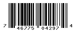 UPC barcode 746775042974