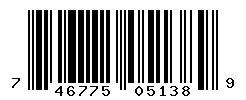 UPC barcode number 746775051389