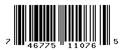 UPC barcode 746775110765
