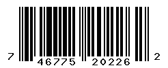 UPC barcode number 746775202262