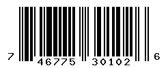 UPC barcode number 746775301026