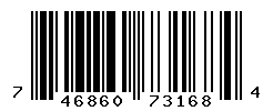 UPC barcode number 746860731684