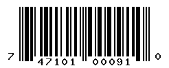 UPC barcode number 747101000910