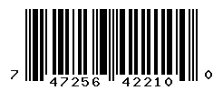 UPC barcode number 747256422100