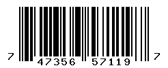 UPC barcode number 747356571197