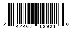 UPC barcode number 747467129218