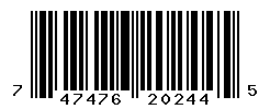 UPC barcode number 747476202445