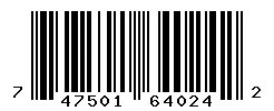 UPC barcode 747501640242