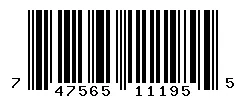 UPC barcode 747565111955