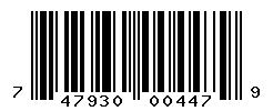 UPC barcode number 747930004479