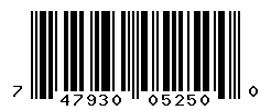 UPC barcode number 747930052500