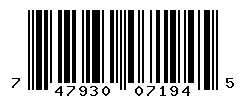 UPC barcode number 747930071945