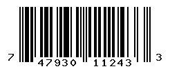 UPC barcode number 747930112433