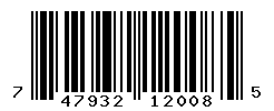 UPC barcode number 747932120085