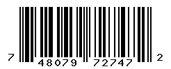 UPC barcode 748079727472
