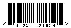 UPC barcode 748252216595