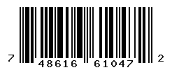 UPC barcode number 748616610472
