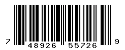 UPC barcode 748926557269