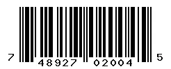 UPC barcode 748927020045