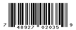 UPC barcode number 748927020359