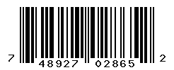 UPC barcode number 748927028652