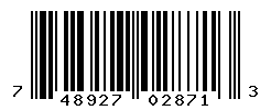 UPC barcode number 748927028713