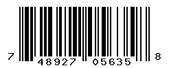 UPC barcode number 748927056358
