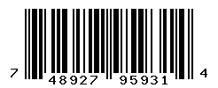 UPC barcode number 748927959314