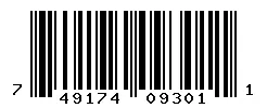 UPC barcode 749174093011