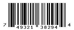 UPC barcode number 749321382944
