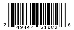 UPC 749447519828 barcode image