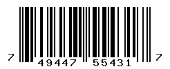 UPC barcode 749447554317
