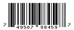 UPC barcode number 749507984597