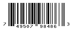 UPC barcode number 749507984863