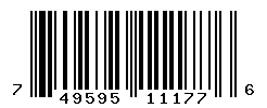 UPC barcode number 749595111776