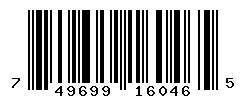 UPC barcode number 749699160465 lookup