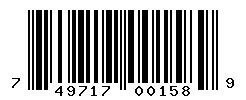 UPC barcode number 749717001589