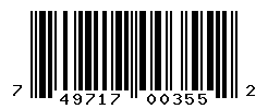 UPC barcode number 749717003552