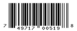 UPC barcode number 749717005198