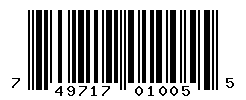 UPC barcode number 749717010055