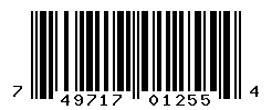 UPC barcode number 749717012554
