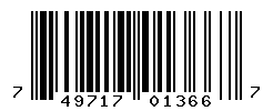 UPC barcode number 749717013667