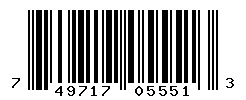 UPC barcode number 749717055513