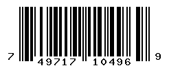 UPC barcode number 749717104969