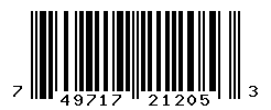 UPC barcode number 749717212053