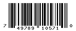 UPC barcode number 749789105710