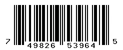 UPC barcode 749826539645