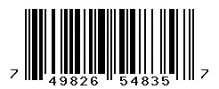 UPC barcode 749826548357