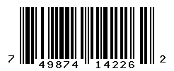 UPC barcode number 749874142262