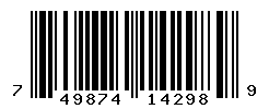 upc 749874142989 barcode image